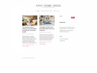chichomeideas.com snapshot