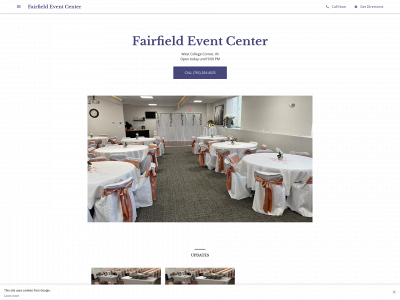 fairfieldeventcenter.com snapshot