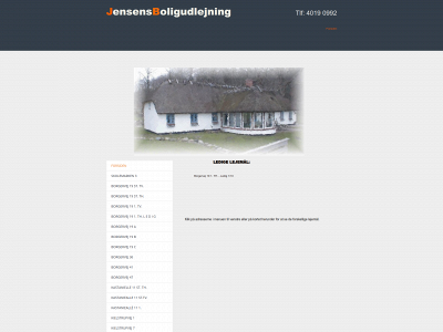 jensensboligudlejning.dk snapshot