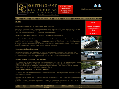 southcoastlimos.co.uk snapshot
