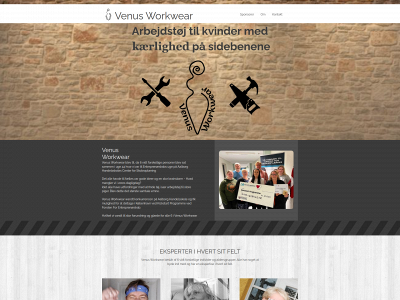 venus-workwear.dk snapshot