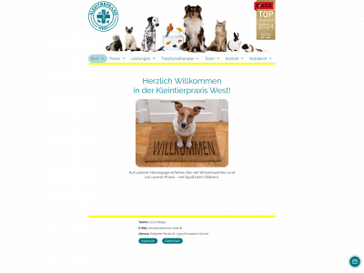 kleintierpraxis-west.de snapshot