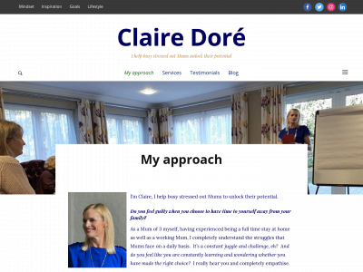 clairedore.com snapshot
