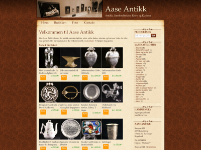 aaseantikk.no snapshot