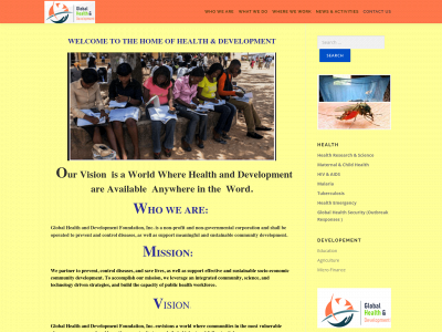 gohealthdevelopment.org snapshot
