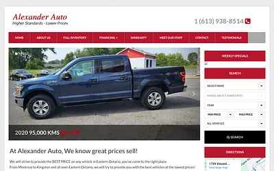 alexanderauto.ca snapshot