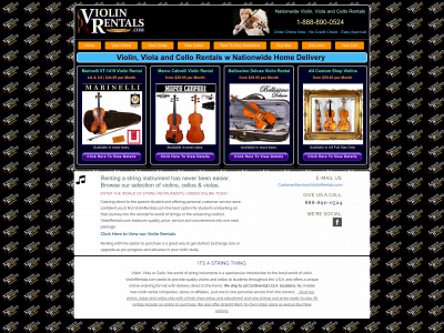 violinrentals.com snapshot