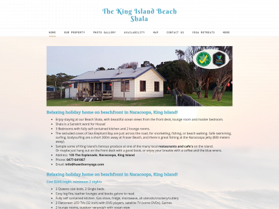 www.thekingislandbeachshala.com snapshot