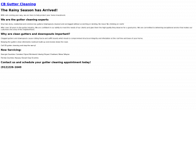 cbguttercleaning.com snapshot