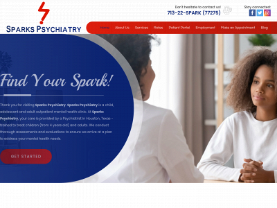 sparkspsychiatry.com snapshot