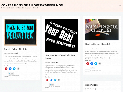 confessionsofanoverworkedmom.com snapshot