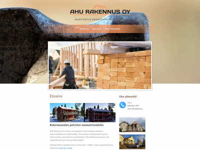 ahurakennus.com snapshot