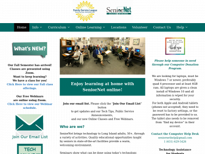 seniornetli.org snapshot