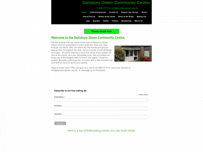 sarisburygreen.org.uk snapshot
