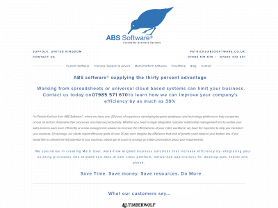 abssoftware.co.uk snapshot