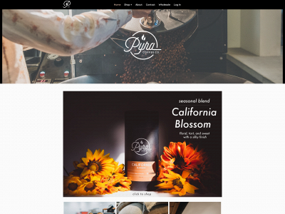 www.pyracoffee.com snapshot