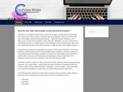 primowriter.com snapshot