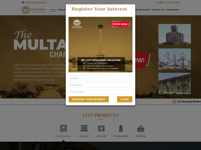 citihousing.pk snapshot