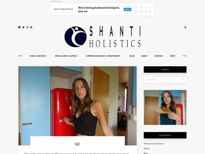 shantiholistics.com snapshot