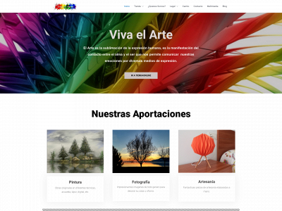 vivaelarte.es snapshot