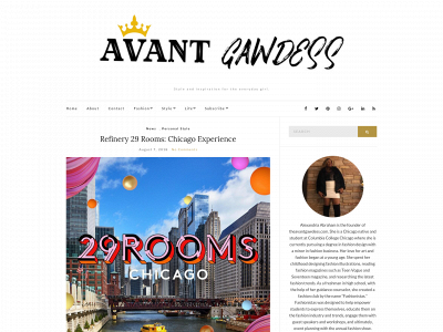 theavantgawdess.com snapshot