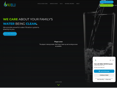 www.nubluwater.net snapshot