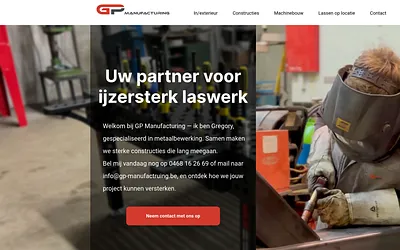 gpmanufacturing.be snapshot