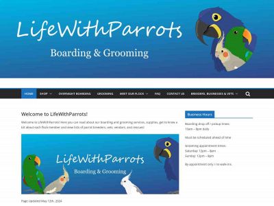 lifewithparrots.com snapshot