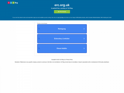 erc.org.uk snapshot