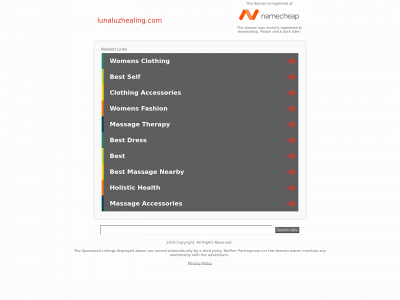 lunaluzhealing.com snapshot