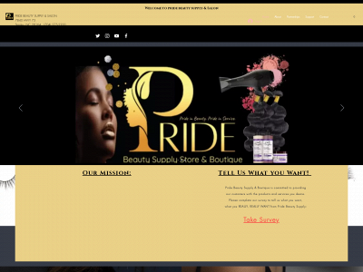 www.pridebeautysupplysalon.com snapshot
