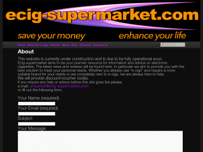 ecig-supermarket.com snapshot