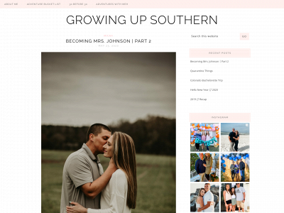 growingupsouthern2.com snapshot
