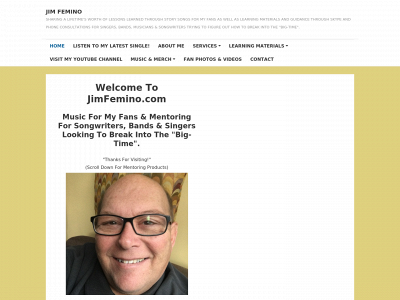 jimfemino.com snapshot