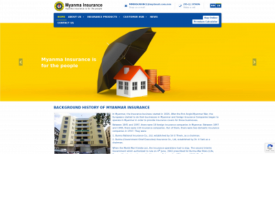 mminsurance.gov.mm snapshot