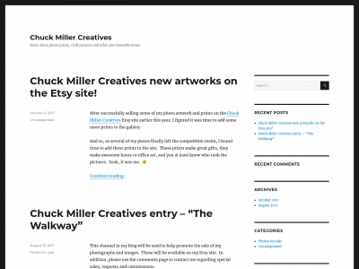 chuckthewriterblog.com snapshot