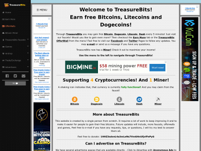 treasurebits.net snapshot