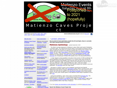 matienzocaves.org.uk snapshot