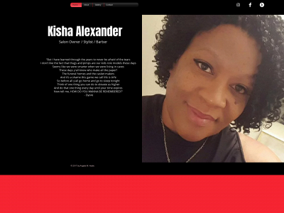 kishaalexander.com snapshot