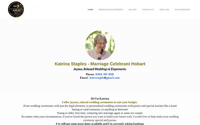 www.marriedbykatrina.com.au snapshot