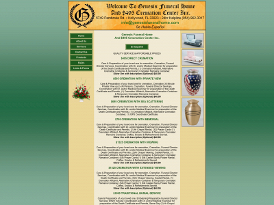 www.genesisfuneralhome.com snapshot