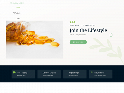 justformecbd.com snapshot