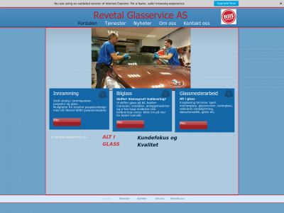 revetalglasservice.no snapshot