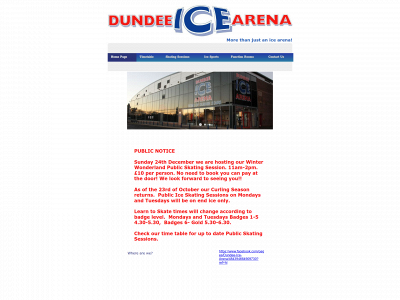 dundeeicearena.co.uk snapshot