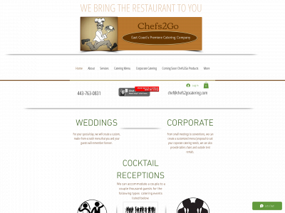 www.chefs2gocatering.com snapshot