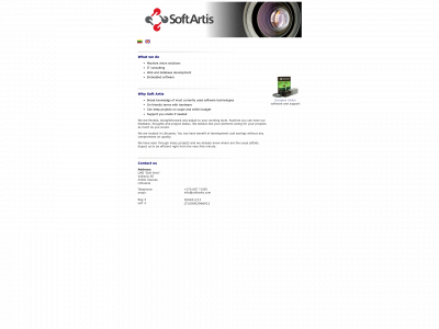 softartis.com snapshot