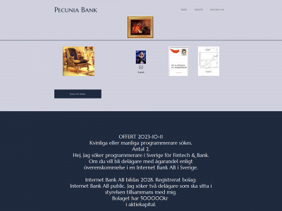 pecuniabanking.se snapshot