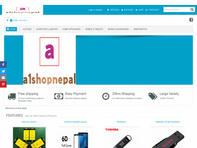 a1shopnepal.com snapshot