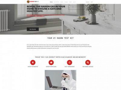 www.radontestkit.org snapshot