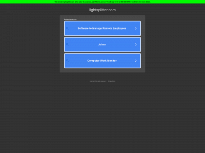lightsplitter.com snapshot